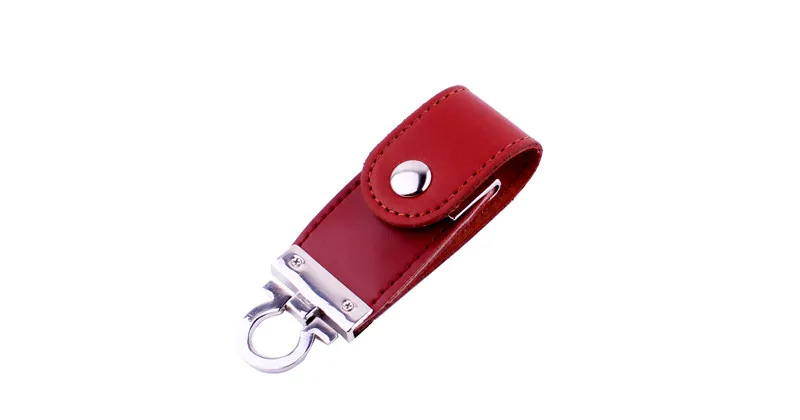 Keychain Leather USB 3.0 Flash Drive 4GB 8GB 16GB 32GB 64GB 128GB High Speed Pen Drives Brown Memory Stick Real Capacity U Disk