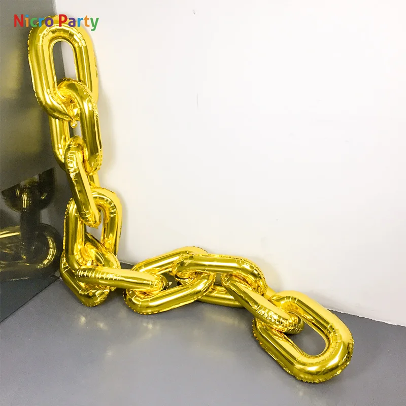 Украшение для вечерние Nicro Gold 22 дюйма гигантская цепочка воздушные шары на день