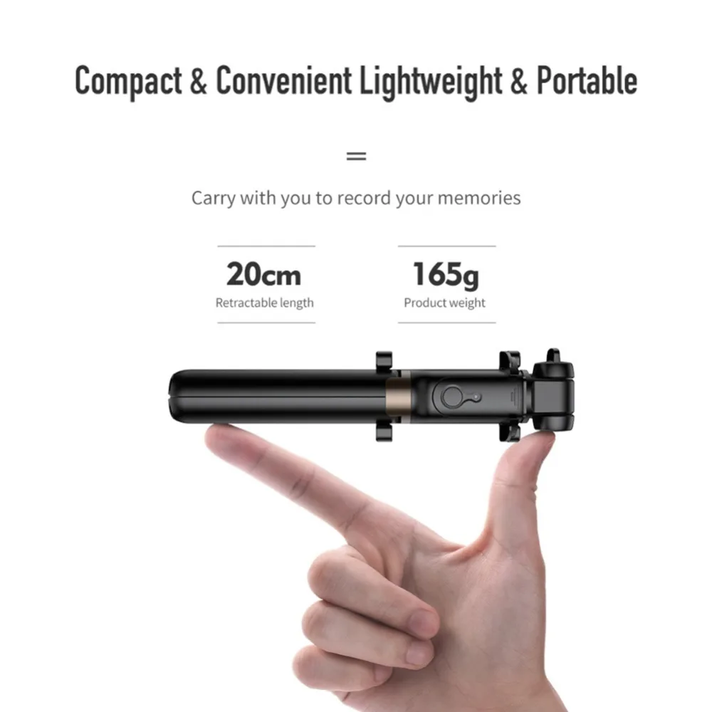 Беспроводная Bluetooth селфи палка 3 в 1 складной мини штатив выдвижной монопод универсальный для iPhone XS X для samsung для Xiaomi