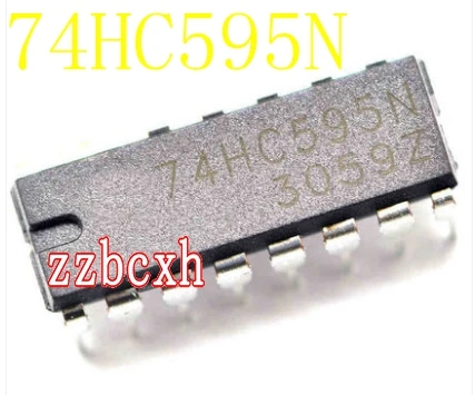 10 шт./лот Новый оригинал в наличии 74HC595N SN74HC595N SN74HC595 DIP-16 | Обустройство дома