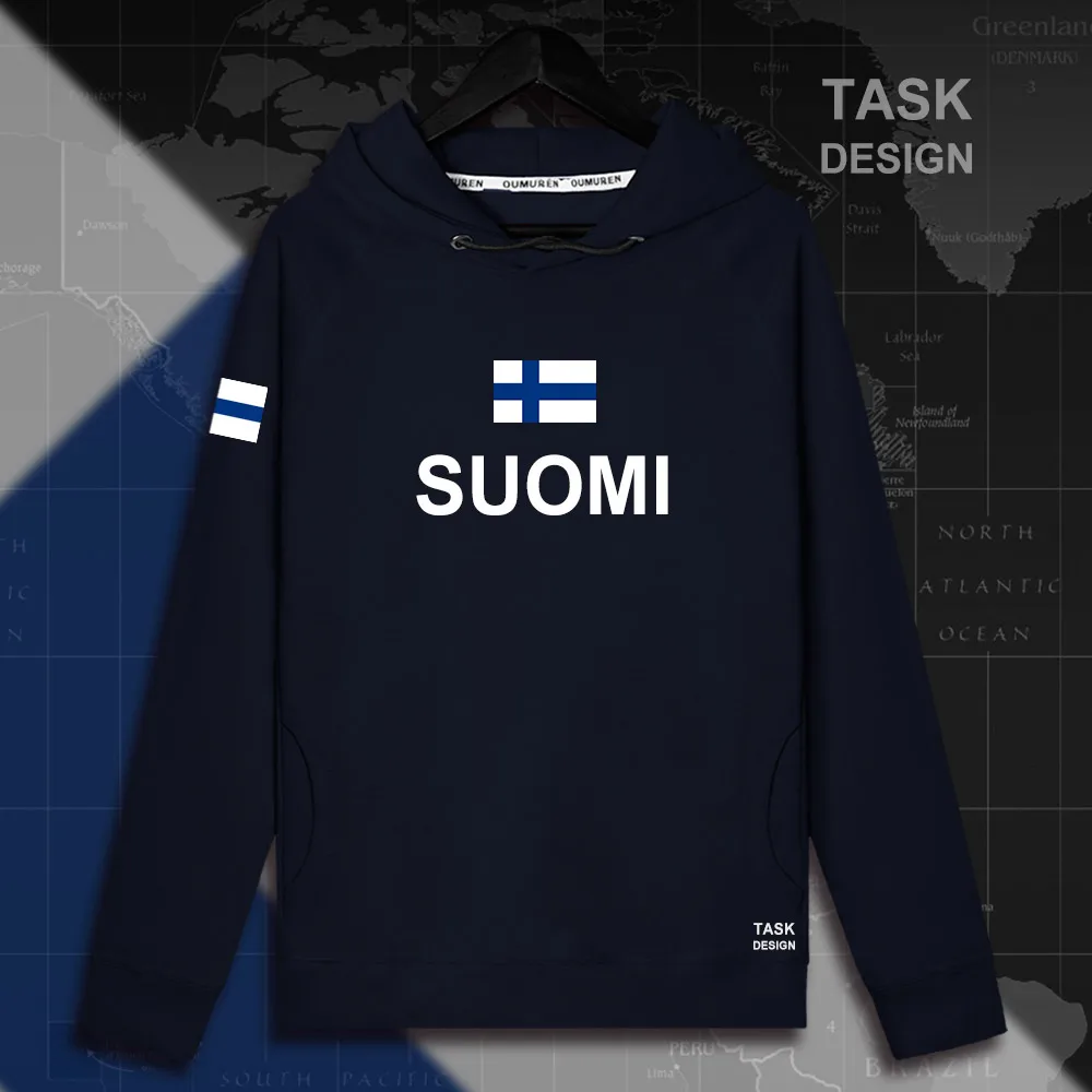 Finland FIN FI Suomi финский Финн мужские толстовки с капюшоном пуловеры новая уличная