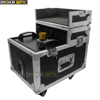 

1pc 600w Dual Fog Machine with Flightcase DMX Smoke Machine Remote Fog Smoke Machine NO Need Heating Stage Effect Machine Hazer