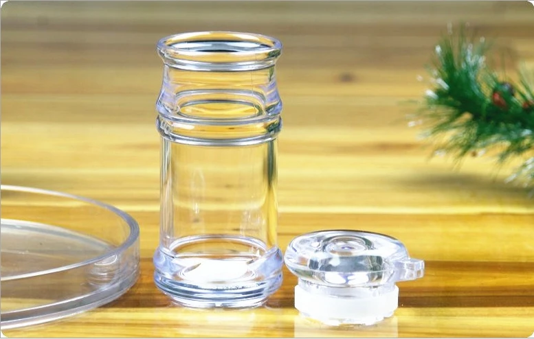 210ml Leak Proof Acrylic Oil Bottle Creative Kitchen Accessories Caster Soy Sauce Container