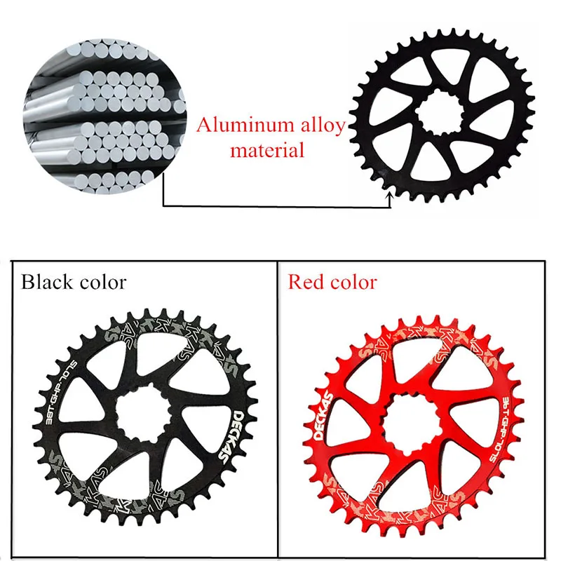DECKAS GXP MTB передняя Звездочка Круглый/овальный, цепочка, кольцо, горный велосипед, руль для шоссейного велосипеда велосипедная Звездочка 32/34/36/38T SRAM GXP XX1 XO1 X1 GX XO X9