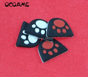 

OCGAME Cat Paw Custom Design Silicone Trigger Buttons Sticker Case Cap Adhensive for PS4 Controller L2 R2 Button Cover 60sets