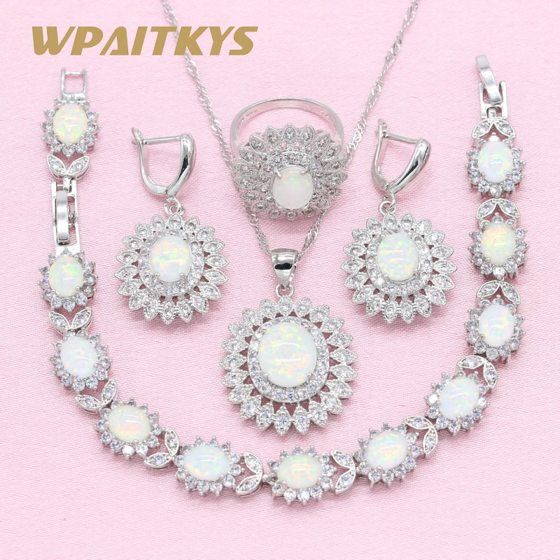 Женский праздничный комплект ювелирных изделий WPAITKYS набор украшений
