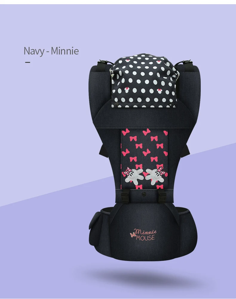 Disney Ergonomic Baby Carrier Backpack Infant Sling Toddler Waist Wrap Carrier Baby Holder Kangaroo Hipsit Minnie newborns 360