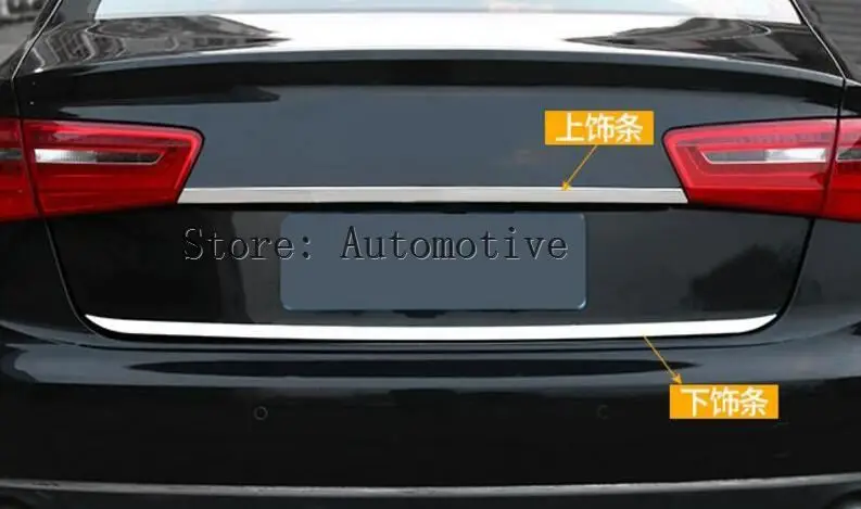 

for 2016 2017 2018 for audi a4 b9 4drs sedan refit rearguards trunk rear bumper tail box chrome trim