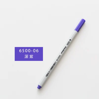 STA 26 цветов Fineliner ручка 0,4 мм микрон Наконечник иглы цветные Pigma чернила ручка для студентов принадлежности - Цвет: 06 dark purple