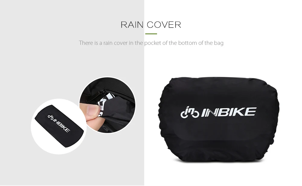 Discount INBIKE Waterproof Bicycle Bag Large Capacity Handlebar Front Tube Bag Bike Pocket Shoulder Backpack Cycling Bike Backpack 4
