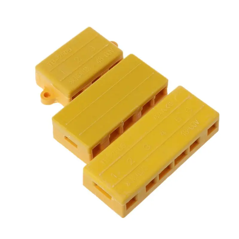 Cheap 3/5/6 Lines Electric Vehicle Accessories Universal Junction Box Controller Multi-hole Wiring Board Wiring Column Boxes 0