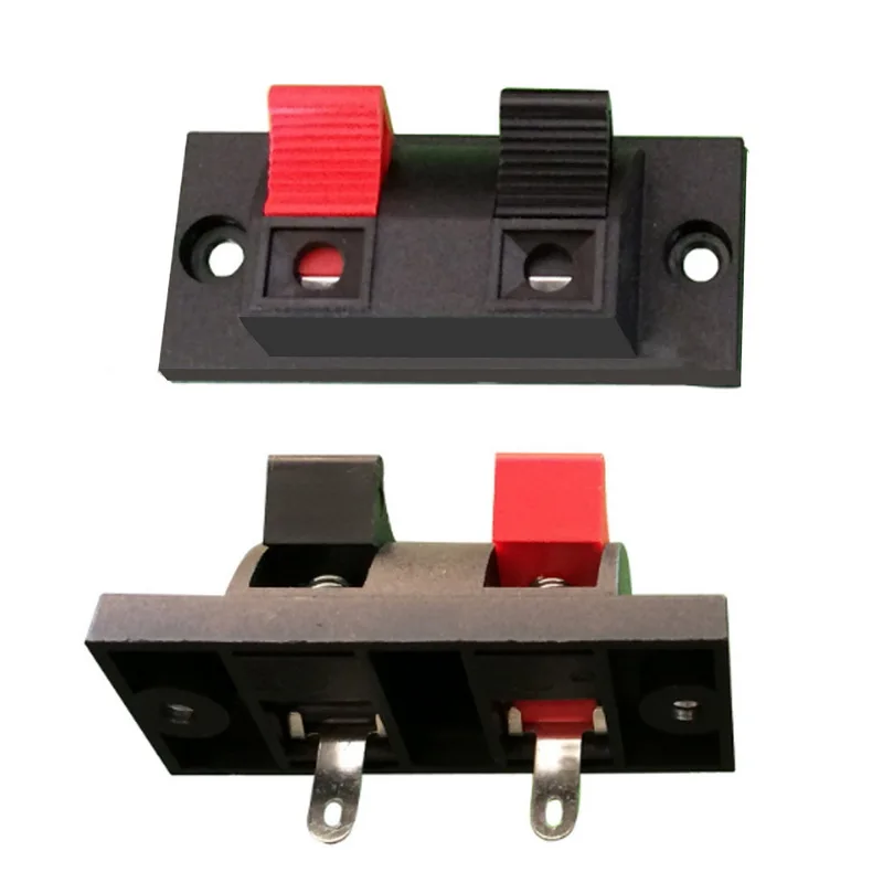 5PCs 2 Positions/Way Spring Load Speaker Push Connector Audio Speaker