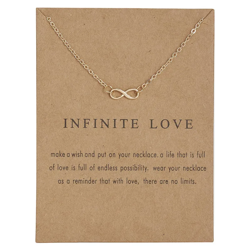 

Hot Sell Heart Necklace Bow-knot Bow Necklace For Women Girl Paper Card Gift Packing Small Choker Pendant Cardboard Packaging