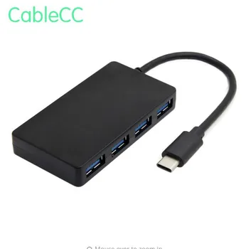 

USB 3.1 Type C USB-C Multiple 4 Port Hub Adapter For Chromebook & Macbook Support Windows 8 MacOS