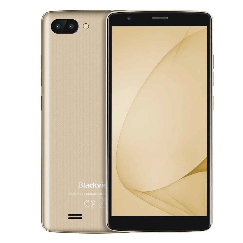 Смартфон Blackview A20 1 ГБ ОЗУ 8 ПЗУ четырёхъядерный процессор MTK6580M на базе Android Go экран