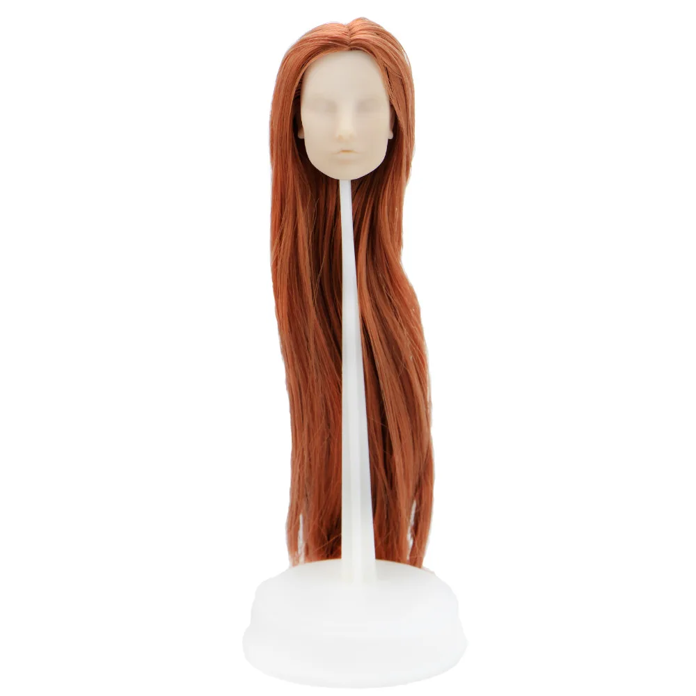 Высокое качество голова куклы смешанный стиль длинные прямые коричневые волосы подвижные суставы DIY аксессуары для 1" 1/6 кукла Дети кукольный домик игрушка