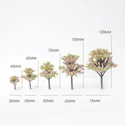 30 * модельные деревья смешанные архитектурные модели Деревья Ландшафтный макет 6 цветов 5 высоты 4-12 см Высокое качество