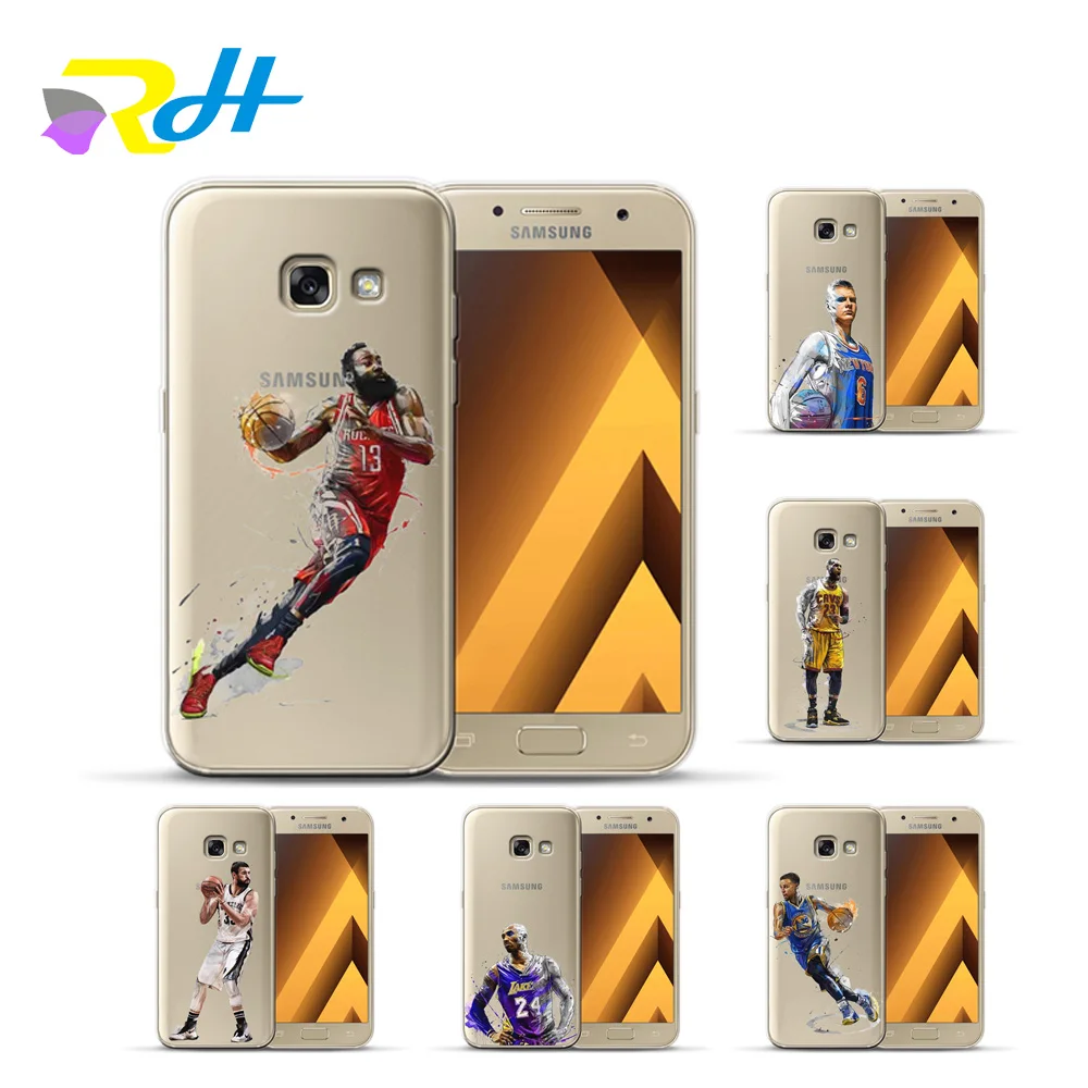 

Soft TPU Cover for Samsung Galaxy A7 2018 Coque Etui NBA star for Samsung A10 20 30 40 50 70 A6 A8 Plus 2018 Case