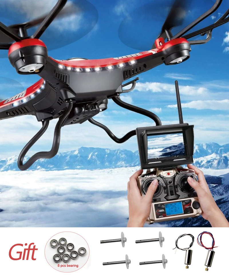 Professional Drones JJRC H8D FPV Headless Mode RC Quadcopter With 2MP Camera RTF 5.8G FPV One Key Return Drone VS CX-35