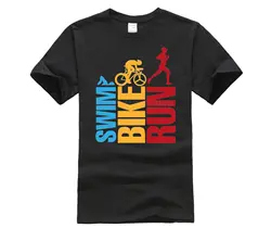 Мужская футболка для плавания на велосипеде с модным принтом, футболка с коротким рукавом, 2019 футболка с круглым вырезом, Мужская Летняя