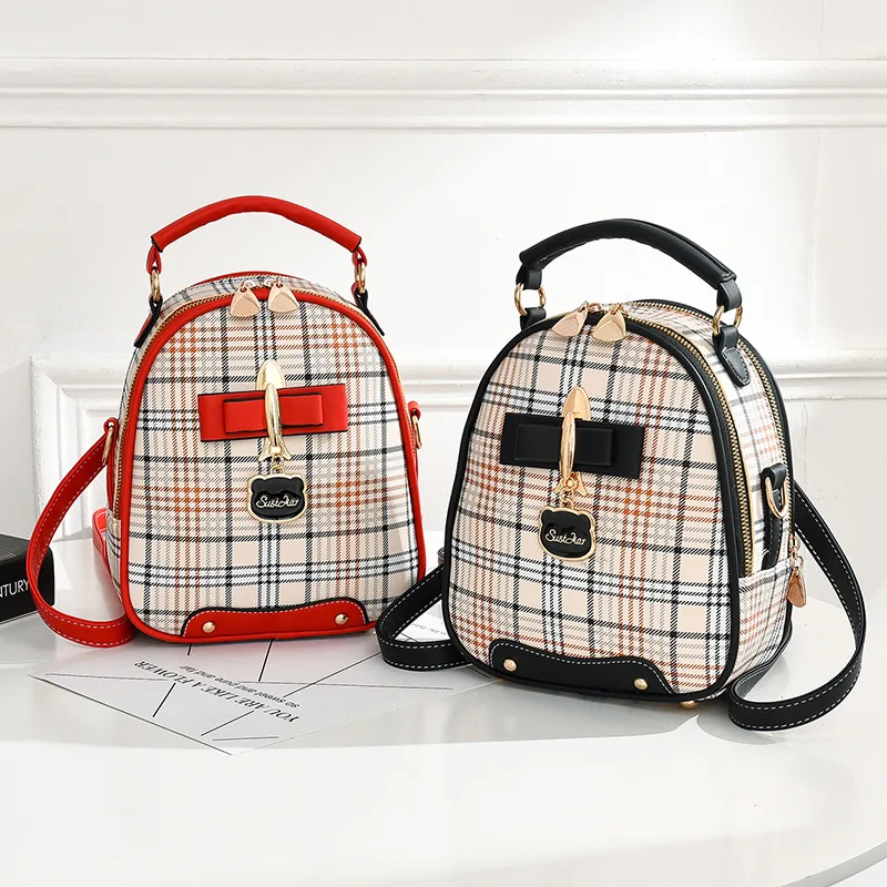 

Fashion Lattice Small Women Messenger Bag Soft Washed Pu Leather Crossbody Bag Female Handbag Purses Can Carry On Both Shoulders