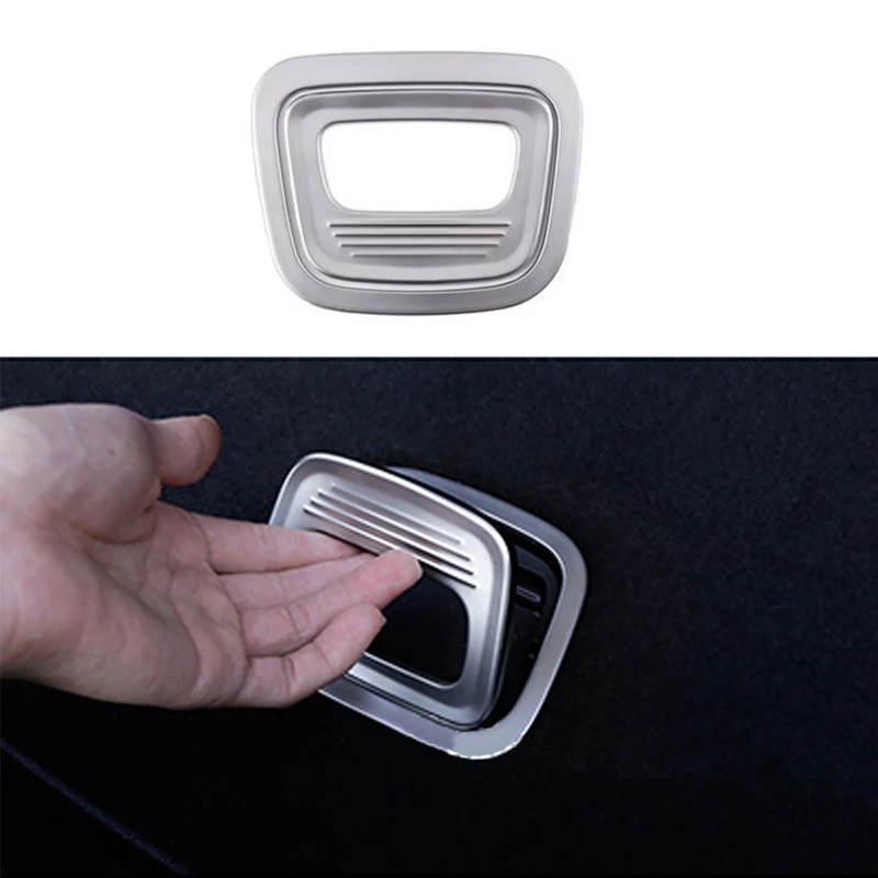 

2x Steel Rear Trunk Open Handle Frame Cover Trim For Mercedes-Benz E Class W213 2017