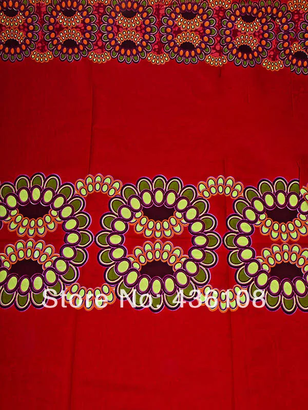 Authentic African Java Material Real Wax Dashiki Cotton Fabric Material ...