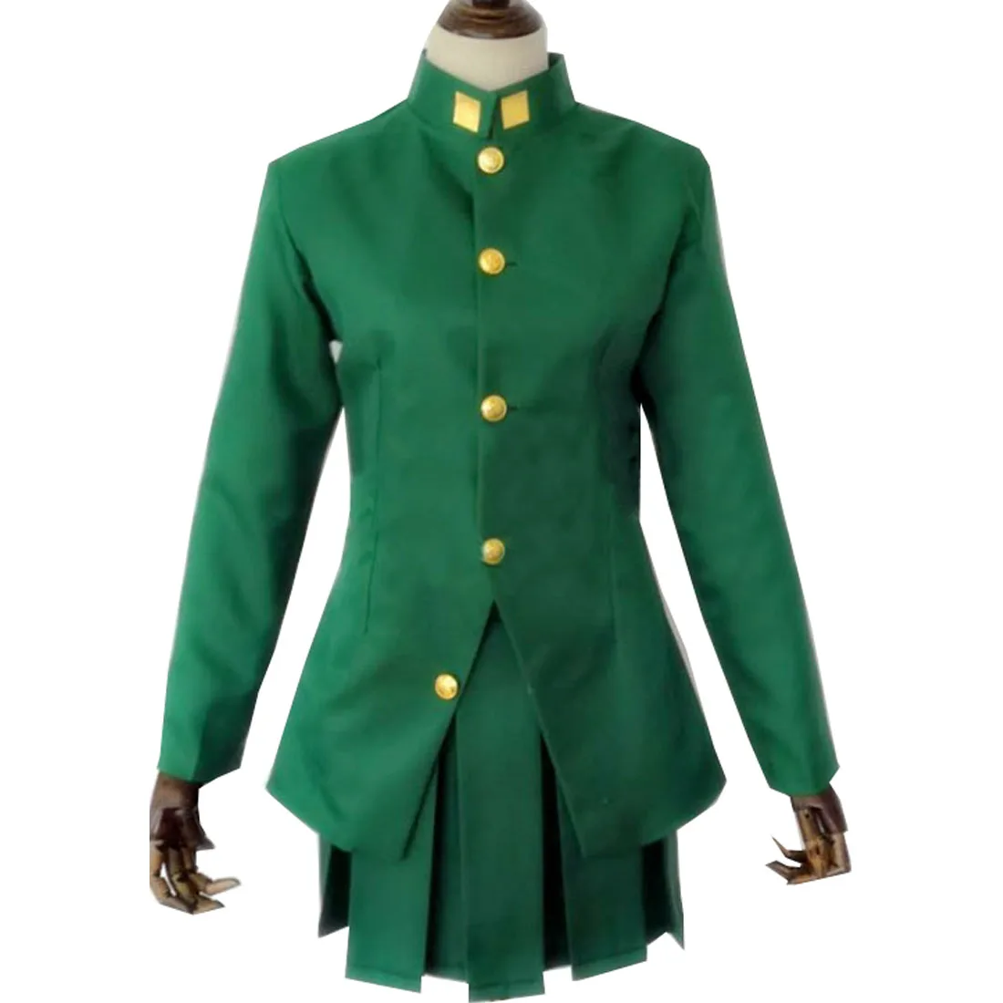 JoJo's Bizarre Adventure Noriaki Kakyoin Cosplay Costume Women Style - Цвет: Зеленый