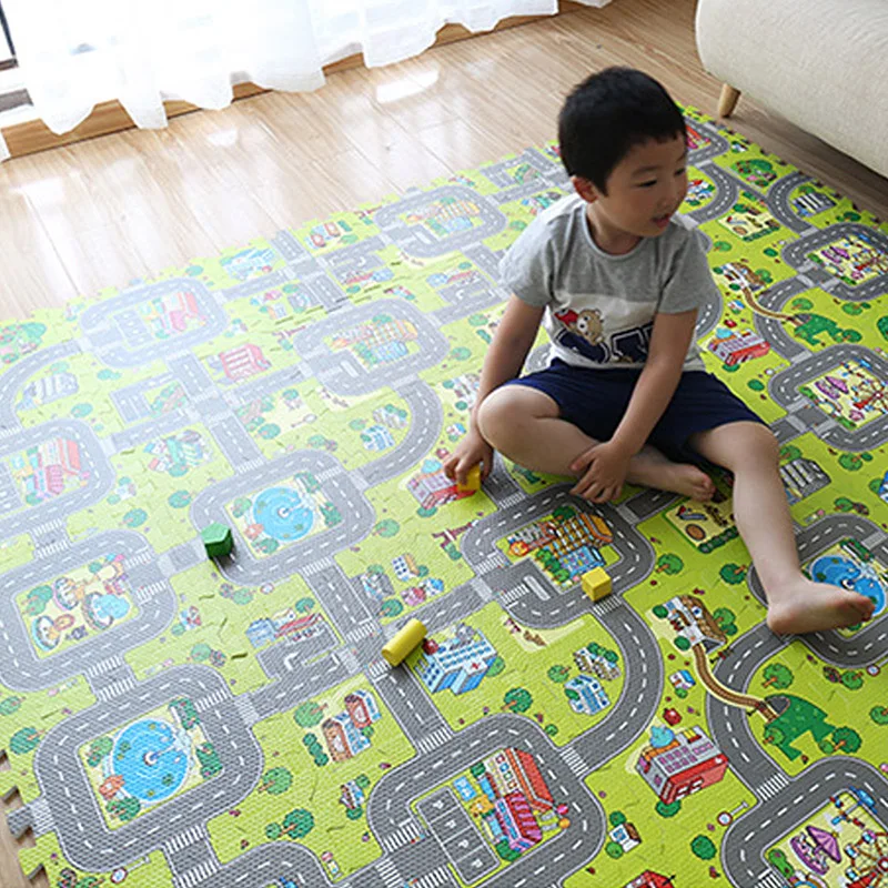 

Baby Traffic Route Puzzle Play Mat Children Educational Split Joint EVA Foam Crawling Pad Game Carpet Kids Toys Gift Rug Playmat