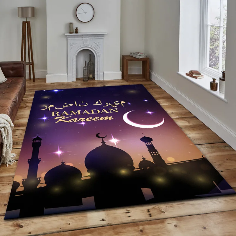 رمضان مسلم مهرجان السجاد الذهبي القمر الكنيسة غرفة نوم السرير غرفة المعيشة أريكة الجدول الكامل البساط المطبخ الحمام حاشية الحصيرة