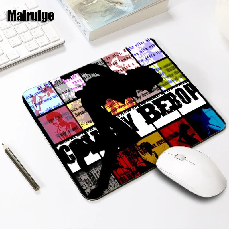 Mairuige ковбой Bebop Аниме Коврик для мыши на стол с мышкой Мини Размер 250x290x2 мм