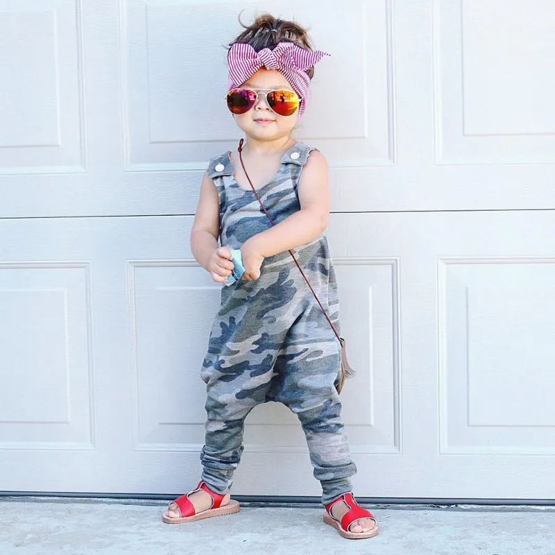 Baby Boys Rompers Girl Boy Summer Camouflage Jumpsuit Kids Cotton