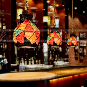 

Creative simple Japan style pendant light lamp wine bottle cafe-room/bar decoration single pendant home bedroom AC E27 led bulbs