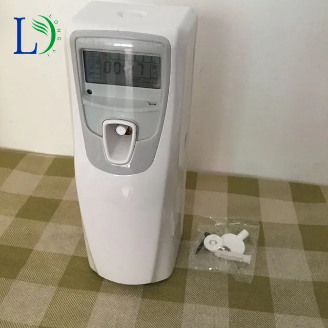 LCD Automatic Aerosol Dispenser Auto Fragrance Sprayer Toilet Air Freshener for Home With Empty