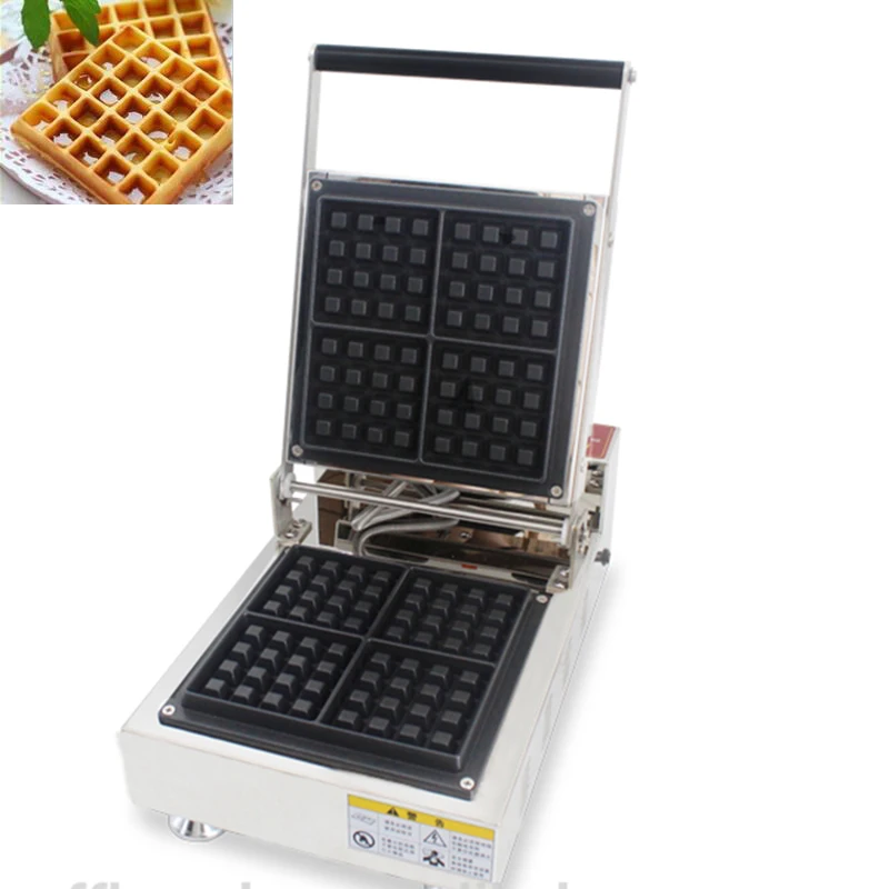 

Nonstick 4 pcs Square Waffle Machine/ Waffle Maker Square Pan with 4 Parts/ Stainless Steel Waffle Grilling Maker Machine