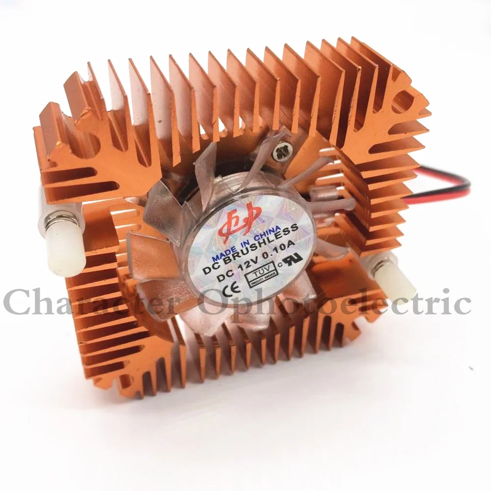 Aluminum Heatsink with fan for 5W/10W High Power LED light Cooling Cooler DC12V