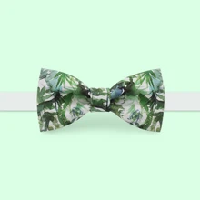 Модный повседневный мужской дизайнерский бренд ручной работы галстук бабочка с принтом банкетные вечерние платья жениха бамбук