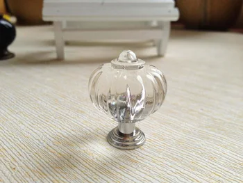 

20Pcs Clear Crystal kitchen Cabinet Knobs And Handles Dresser Cupboard Door Acrylic Knob Pulls pumpkin shape