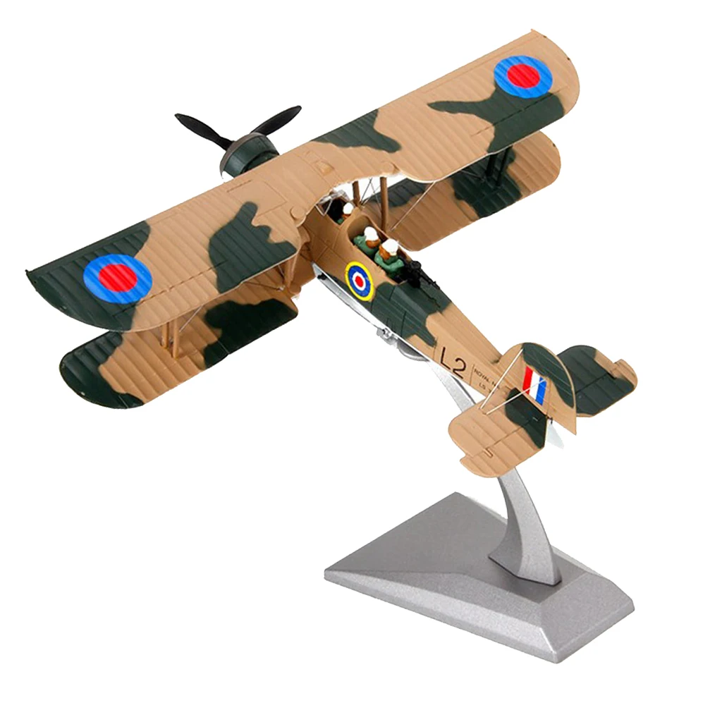 1/72 Swordfish Attack Aircraft Fighter Airforce Model & Display Stand Decor Model Building Kits For Boys