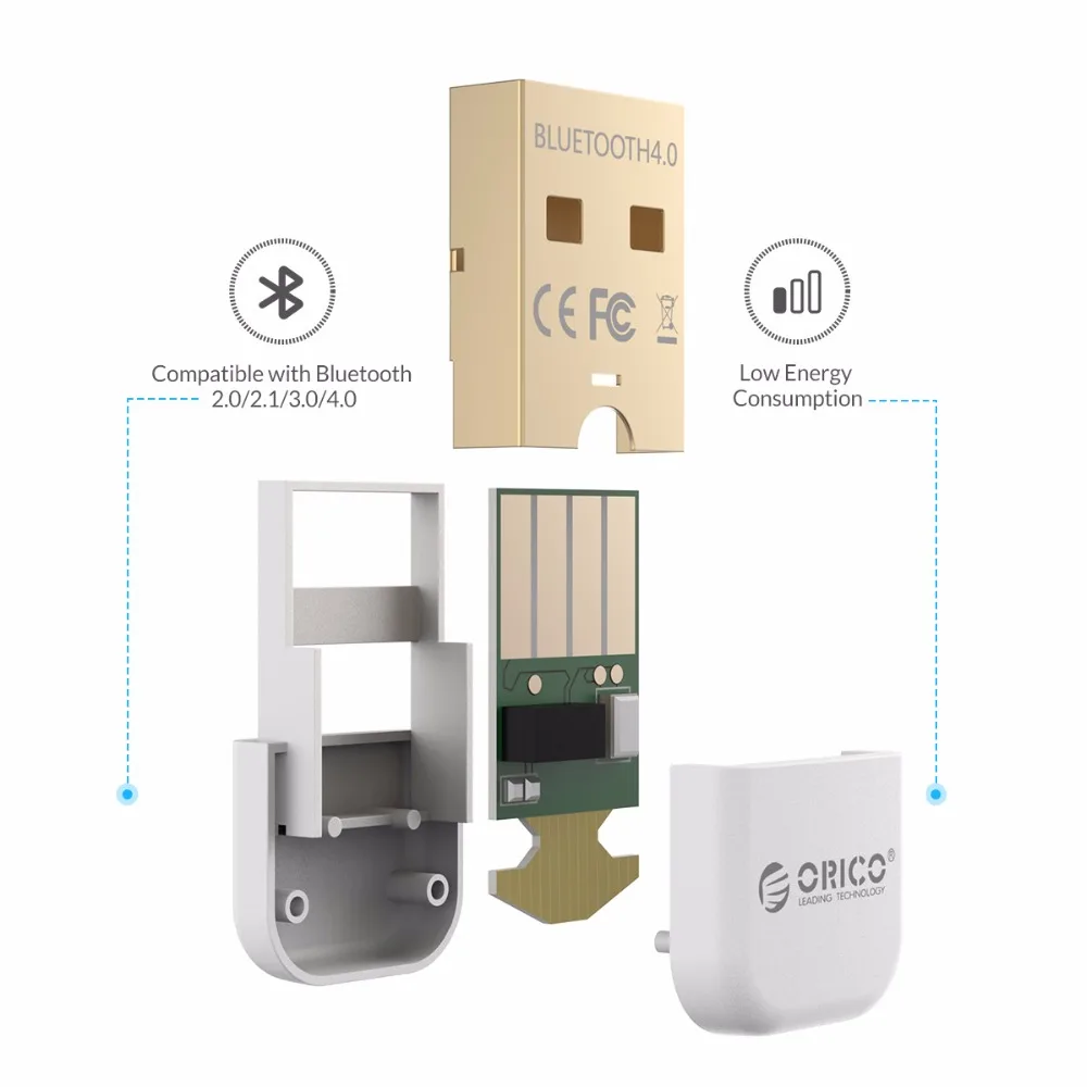 ORICO беспроводной usb-адаптер Bluetooth 4,0 Bluetooth ключ Музыкальный звуковой приемник адаптер Bluetooth передатчик для компьютера ПК