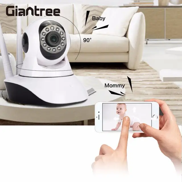 giantree HD 1080P Baby Monitor WIFI IP Camera Wireless Network Night Vision Camera Office Universal Home safety EU/US plug