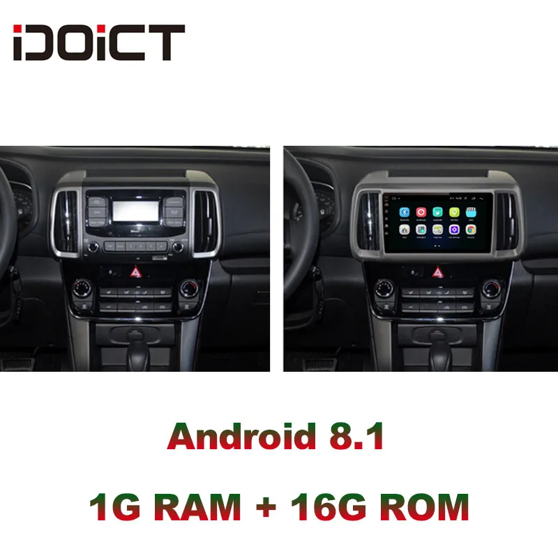 Discount IDOICT Android 8.1 Car DVD Player GPS Navigation Multimedia For Hyundai ix35 Radio 2018 car stereo car stereo 5