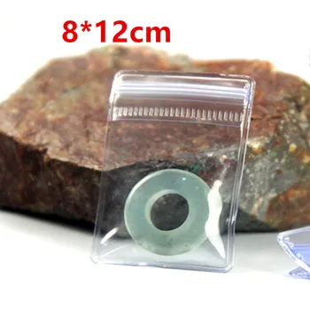 

Wholesale 8*12cm Jewelry Earrings Zipper Antitarnish Clear PVC Packaging Bags Zip Lock Anti-oxidation Jade Plastic Storage Pouch