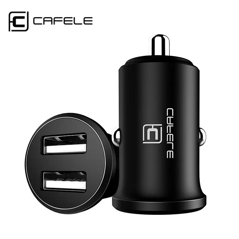 CAFELE Car Phone Charger Double Port USB Car Charger Adapter Fast