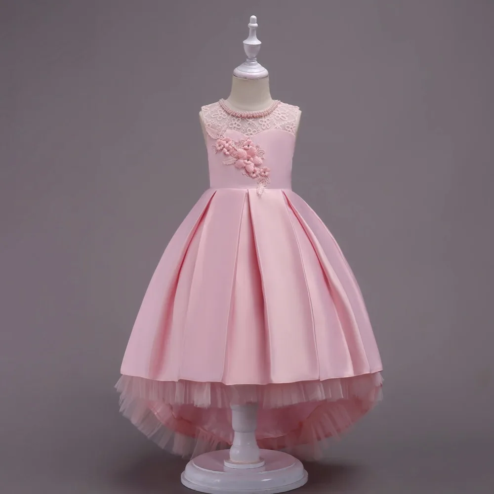 Для маленьких девочек летняя одежда для девочек Детские платья для девочек с цветочным рисунком детская одежда принцессы вечерние элегантное вечернее платье 7 От 10 до 12 лет