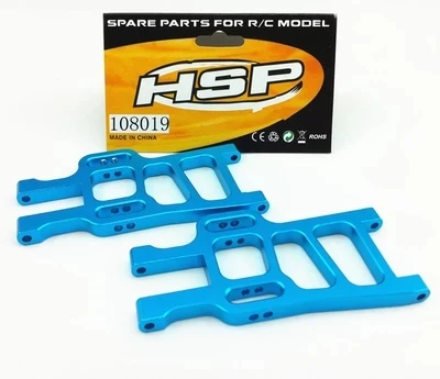 1 Paia Hsp 108019 1/10 Aggiornamento Parti In Alluminio Anteriore Inferiore Braccio Sospensione 08005 Per Monster Truck Tyrannosaurus