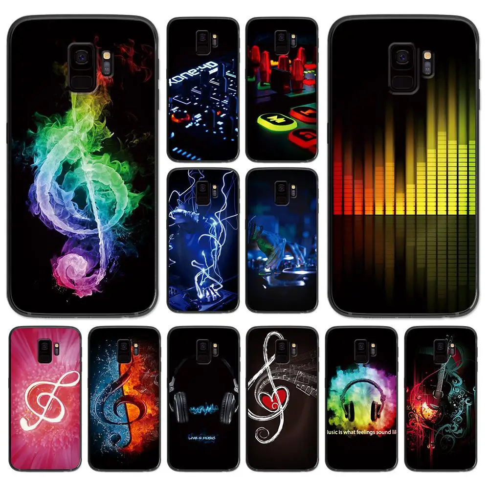 

dj music for Samsung Galaxy A5 A6 A7 A8 A9 2017 2018 2019 Plus 2018 M10 M20 M30 Soft silicone black phone case