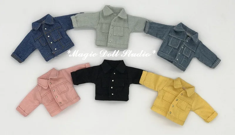 [OB053] " Obusit11 одежда#4 цвета джинсовая куртка подходит для 4 дюймов OB11 1:12 Масштаб куклы наряды для розничной продажи