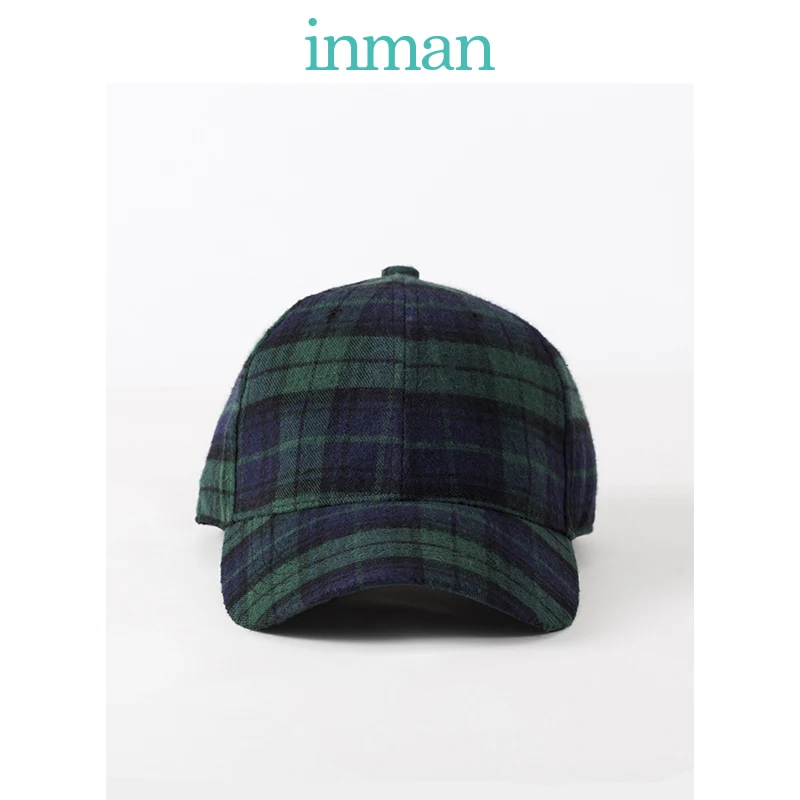 

INMAN 2018 All Matched Baseball Plaid Pattern Fashion Lady Baseball Cap