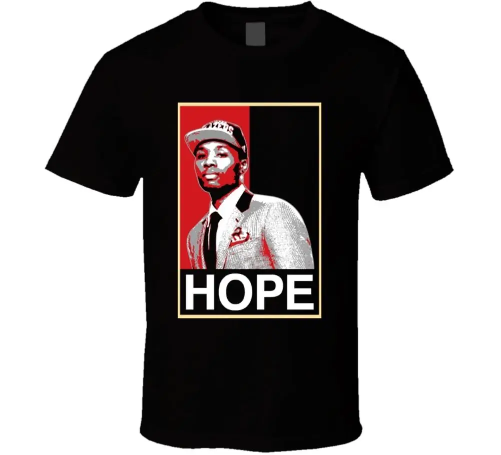Damian Lillard Portland Basketball Hope футболка крутая Повседневная Мужская Унисекс модная